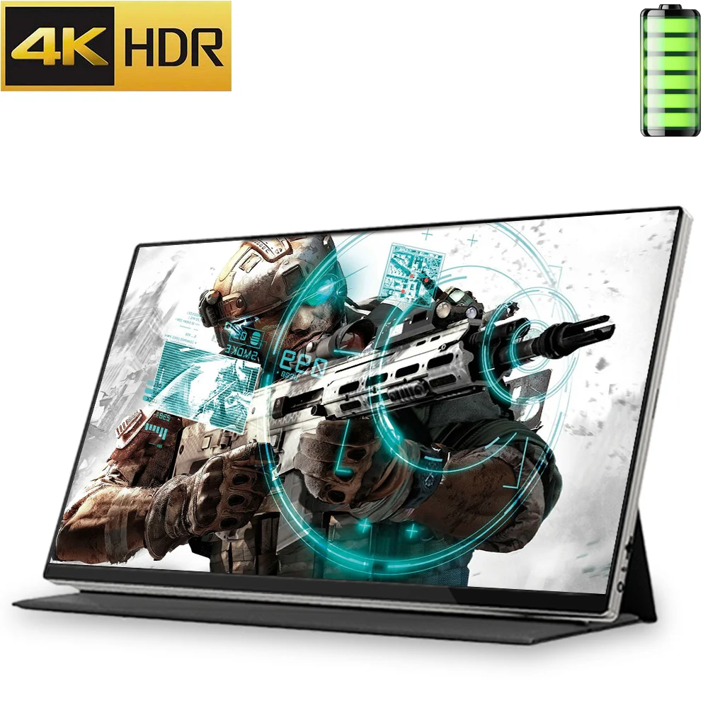 Аккумуляторная батарея 15 6 &quot4K монитор узкая рамка компьютера для ПК ноутбука
