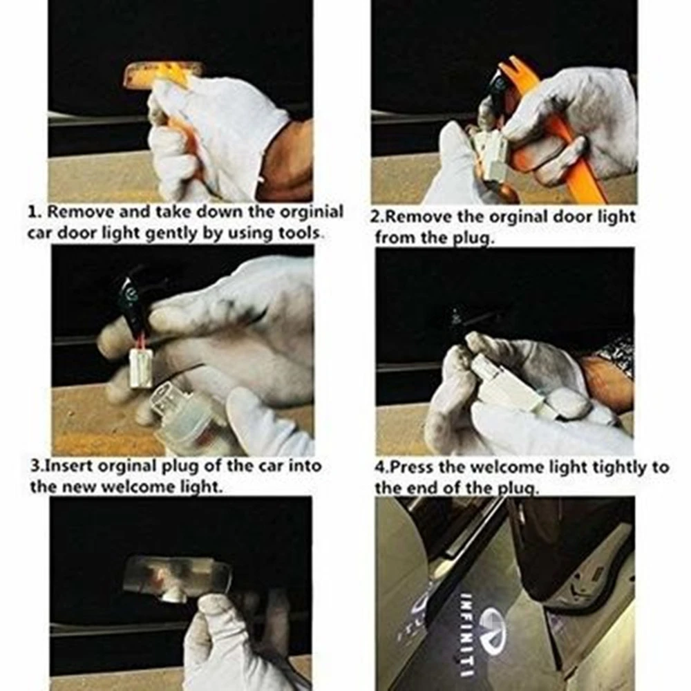 2 шт. Автомобильные светодиодные лампы для проектора Infiniti Q50 Q60 Q70 QX50 QX60 QX70 JX35 QX80 FX G M