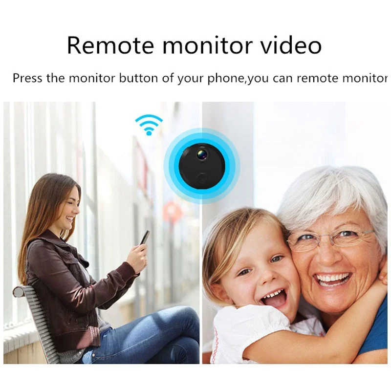 2020 новая Wifi мини камера маленькая Full HD 1080P инфракрасная ночная версия видеокамеры