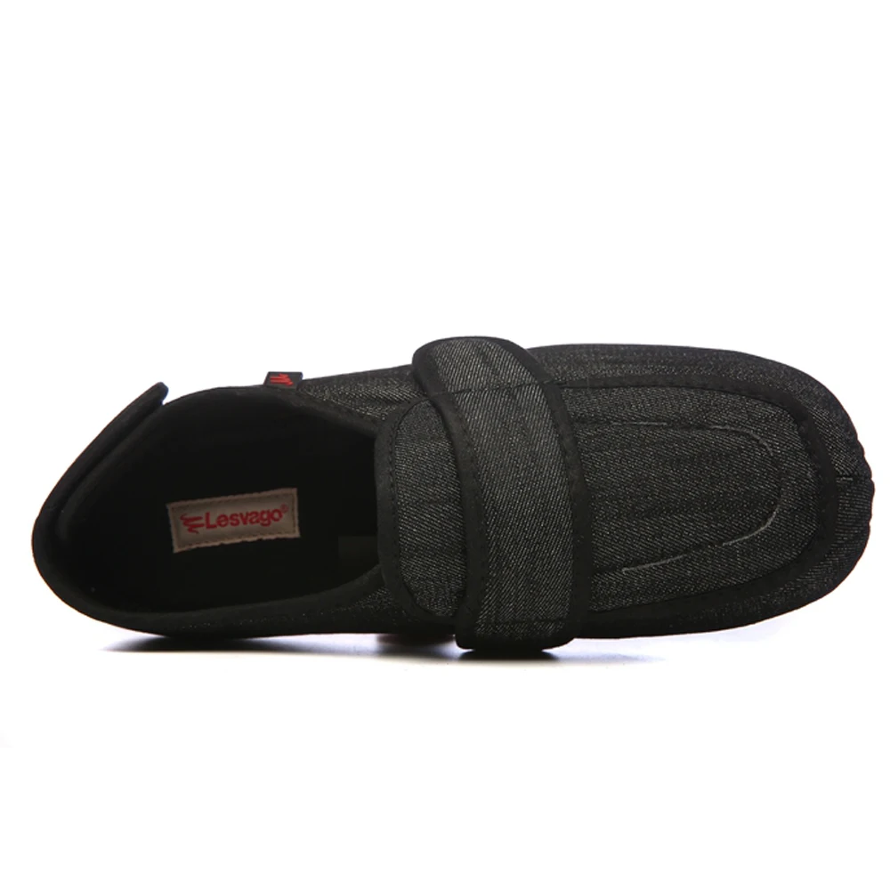 Мужские тапки для диабетиков Edema обувь с регулируемыми застежками очень широкая