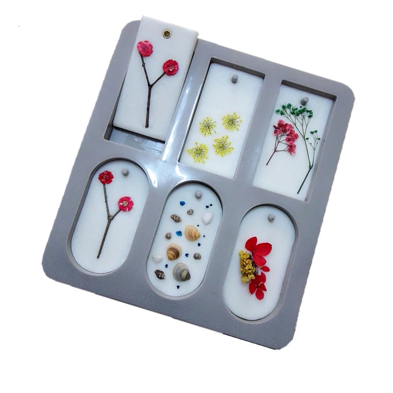 

Новинка, самодельные формы для таблеток для ароматерапии из силиконовой глины, подвесные украшения, формы для воска, цветочная форма для мы...