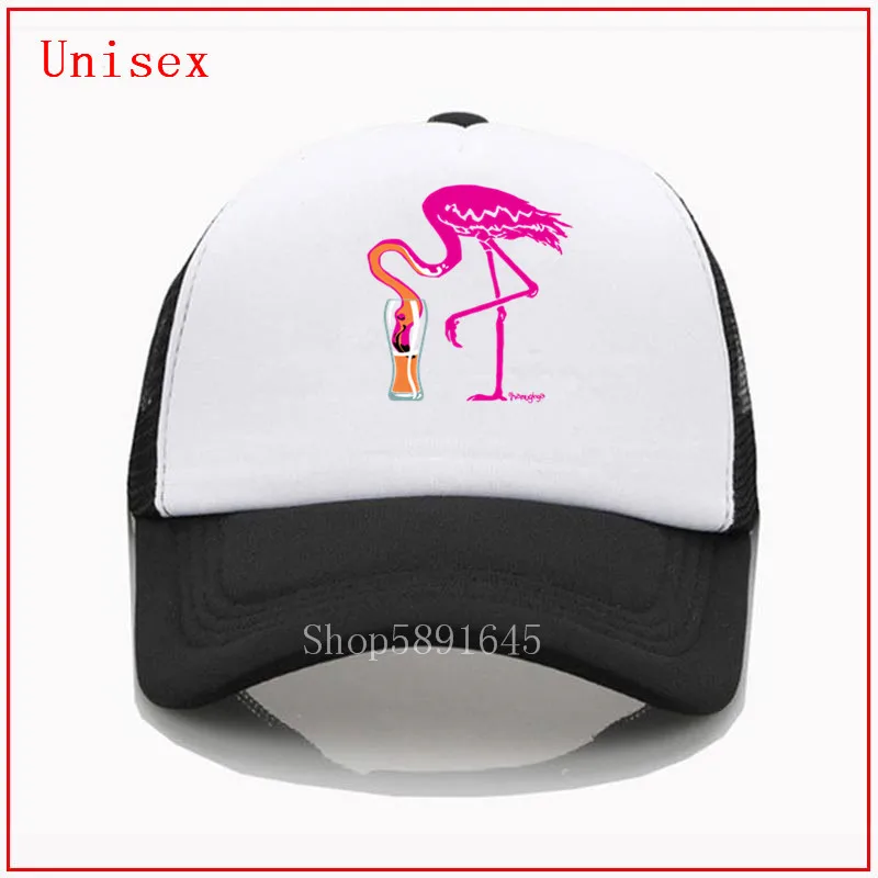 Шапка с вышивкой в виде фламинго 100% хлопок|Мужские бейсболки| |