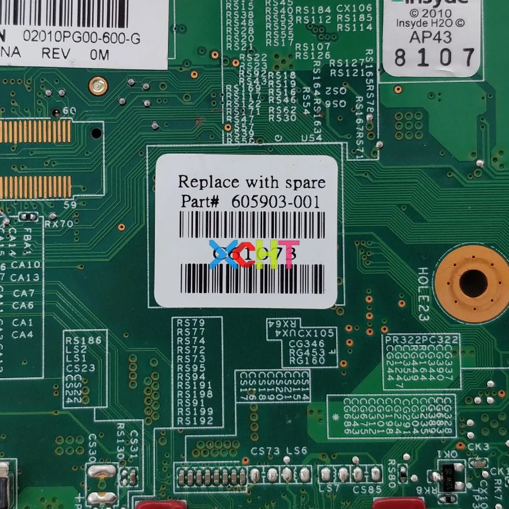 Материнская плата для ноутбука hp G62 CQ62 Series 605903-001, протестированная и идеально работающая