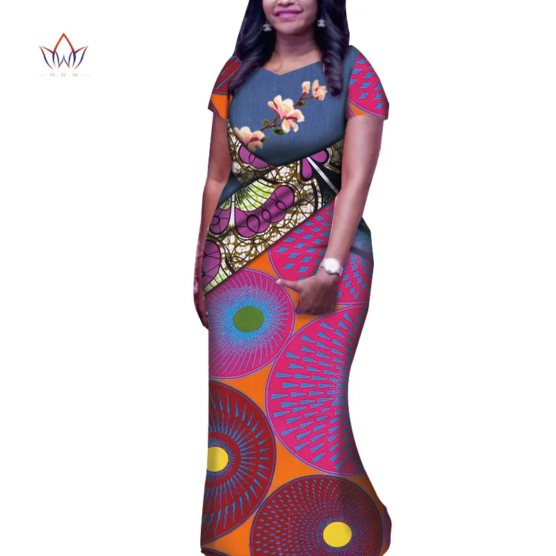 African Traditional Wear for Women Formal dresses for women 2020 elegant short sleeve African Styles dresses for ladies WY7577