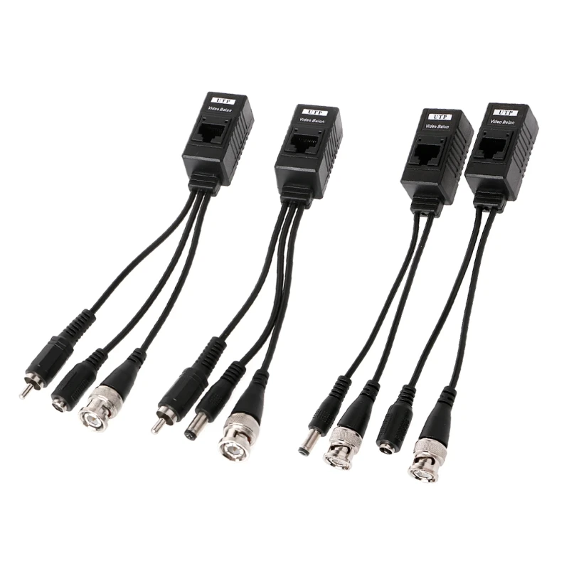 BNC к RJ45 Пассивное Видео мощность + аудио Balun трансивер для CCTV камеры | Безопасность