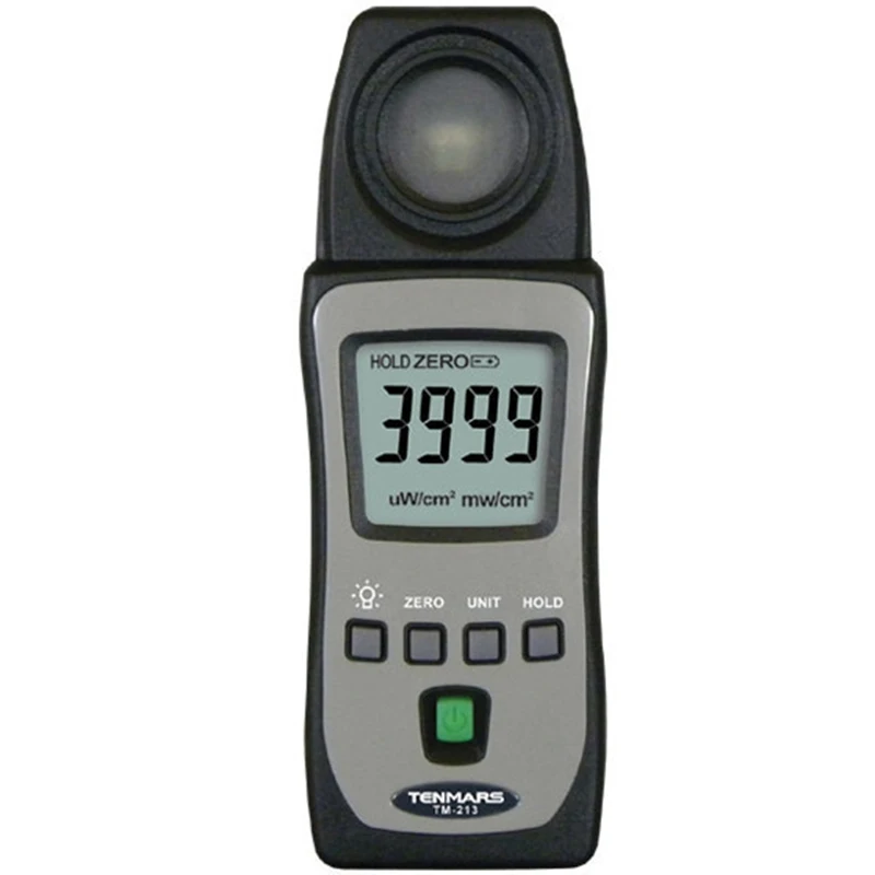 

TENMARS TM-213 Pocket Size UVAB Light Meter 3 3/4 Digits LCD With Backlit Maximum Reading 3999.Low Battery Indication.