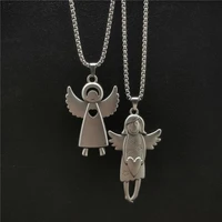 necklace one pair of lovers little angel pendant men and women trendy girlfriends two hip hop retro pendant pendant