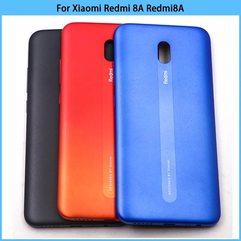 New For Xiaomi Redmi 8A Battery Back Cover Plastic Panel Rear Door Housing Case No NFC contact Replace | Мобильные телефоны и