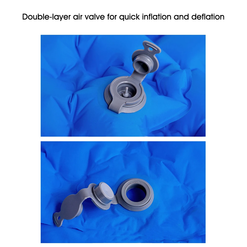 Туристический надувной матрас самонадувной с подушкой для сна туризма походов |