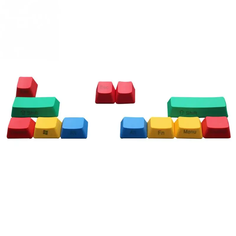 10 шт. RGBY цветные аксессуары ALT SHIFT ESC игровой PBT Прочный толстый набор ключей Dyesub
