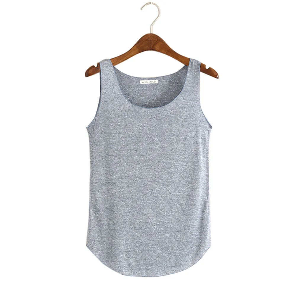 Женская летняя майка без рукавов с круглым вырезом свободная пуловер свитер