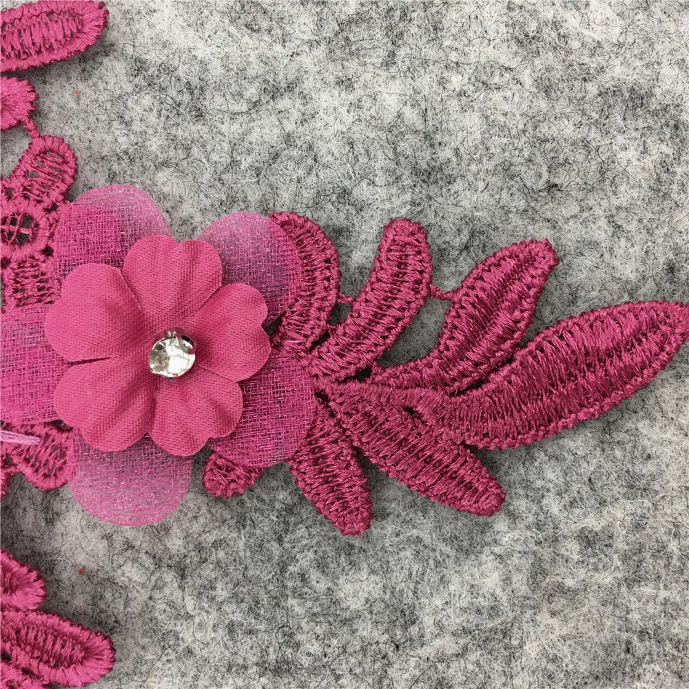 Аксессуары Красное Кружевное Платье Venise с аппликацией мотив блузка швейная