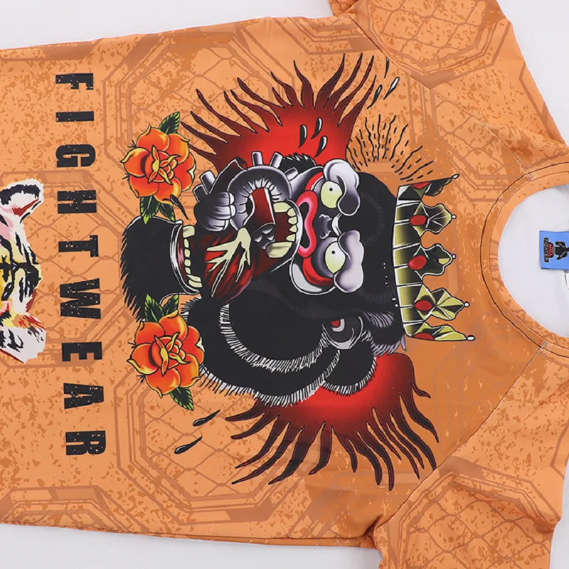 Комбинезон MMA mouth gun Conor боди с коротким рукавом спортивные Смешанные боевые