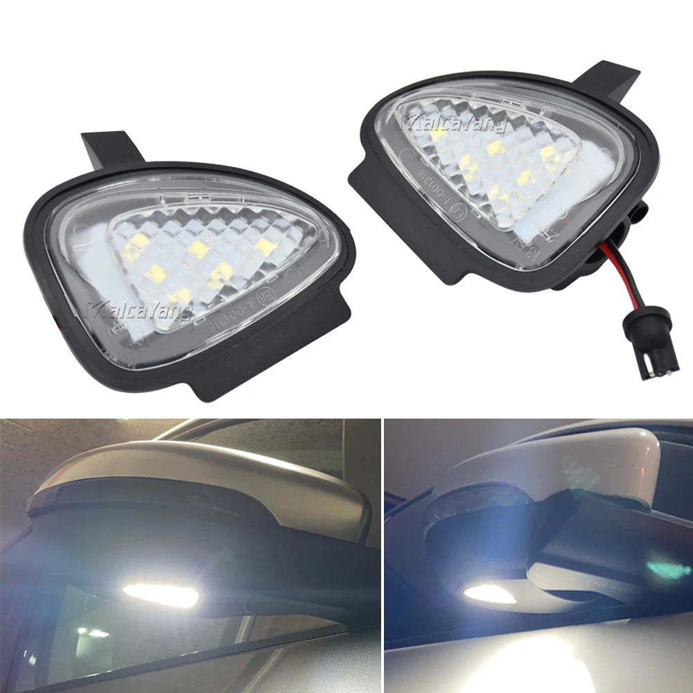 

2PCs Canbus SMD White Led Under Side Mirror Puddle Light Module For VW Golf MK6 6 MKVI C45 Cabriolet Touran 2010-2019