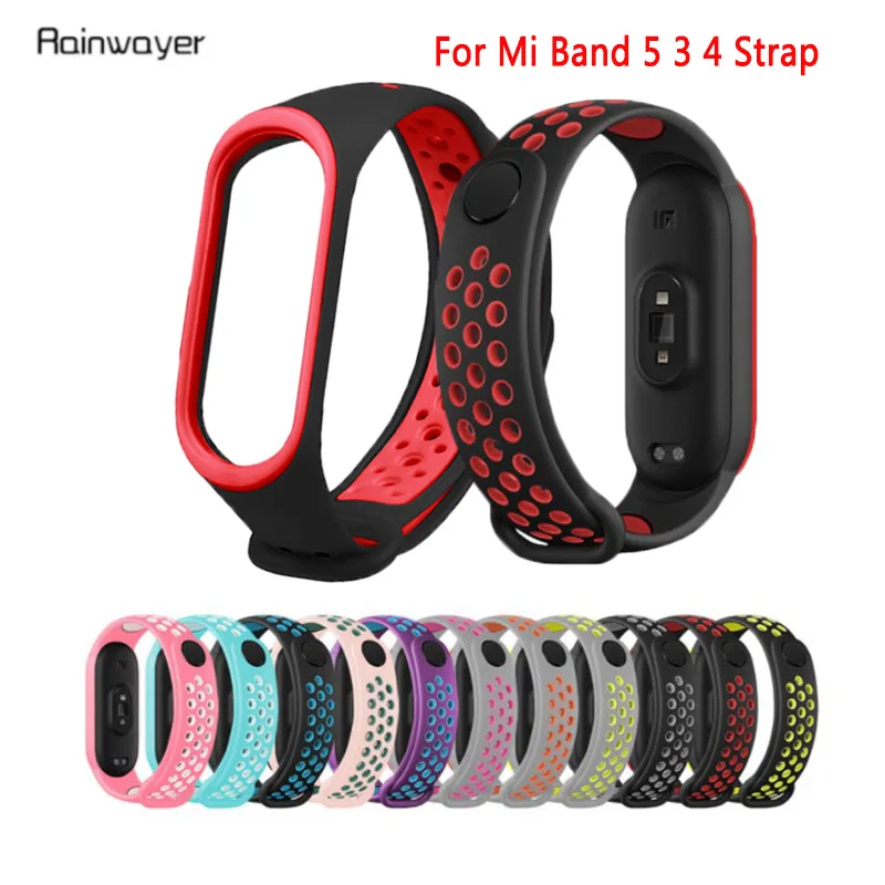 Ремешок для Mi Band 5 3 4 спортивный браслет смарт часов Xiaomi 3|Смарт-аксессуары| |
