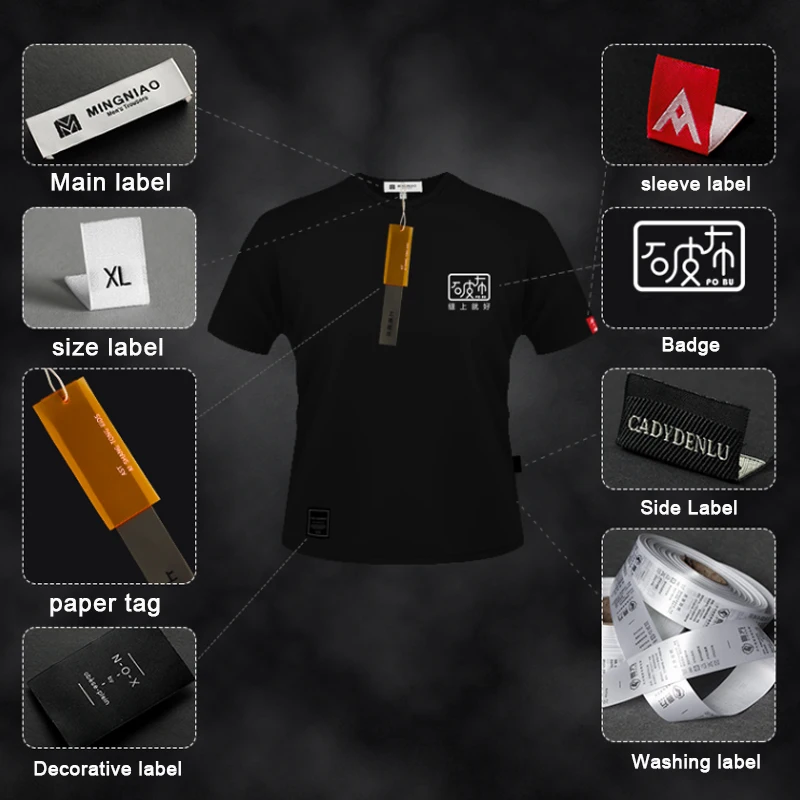 CustomizedFreeShippingIronOnClothingWovenLabelsWithBrandNameLogoHotMeltGlueHeatingAdhesiveGarmentLabels/TagsCanSewingAndIronPast | Дом и сад