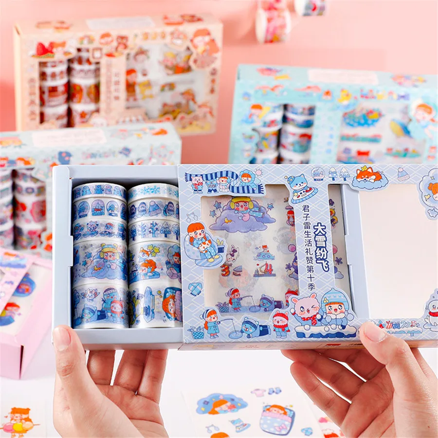 

Washi Tape Set Scrapbooking Stationery For School 2021 Kawaii Masking Tape Sakura Papeleria Decorative Stickers Journal Supplies