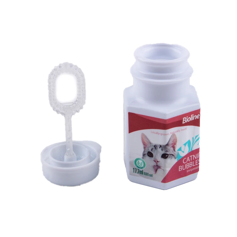 

17.7ml Cat Catnip Essential Oil Spray Bubbles Interactive Toys Harmless Funny Cats Pet Toy Catnip Bubbles