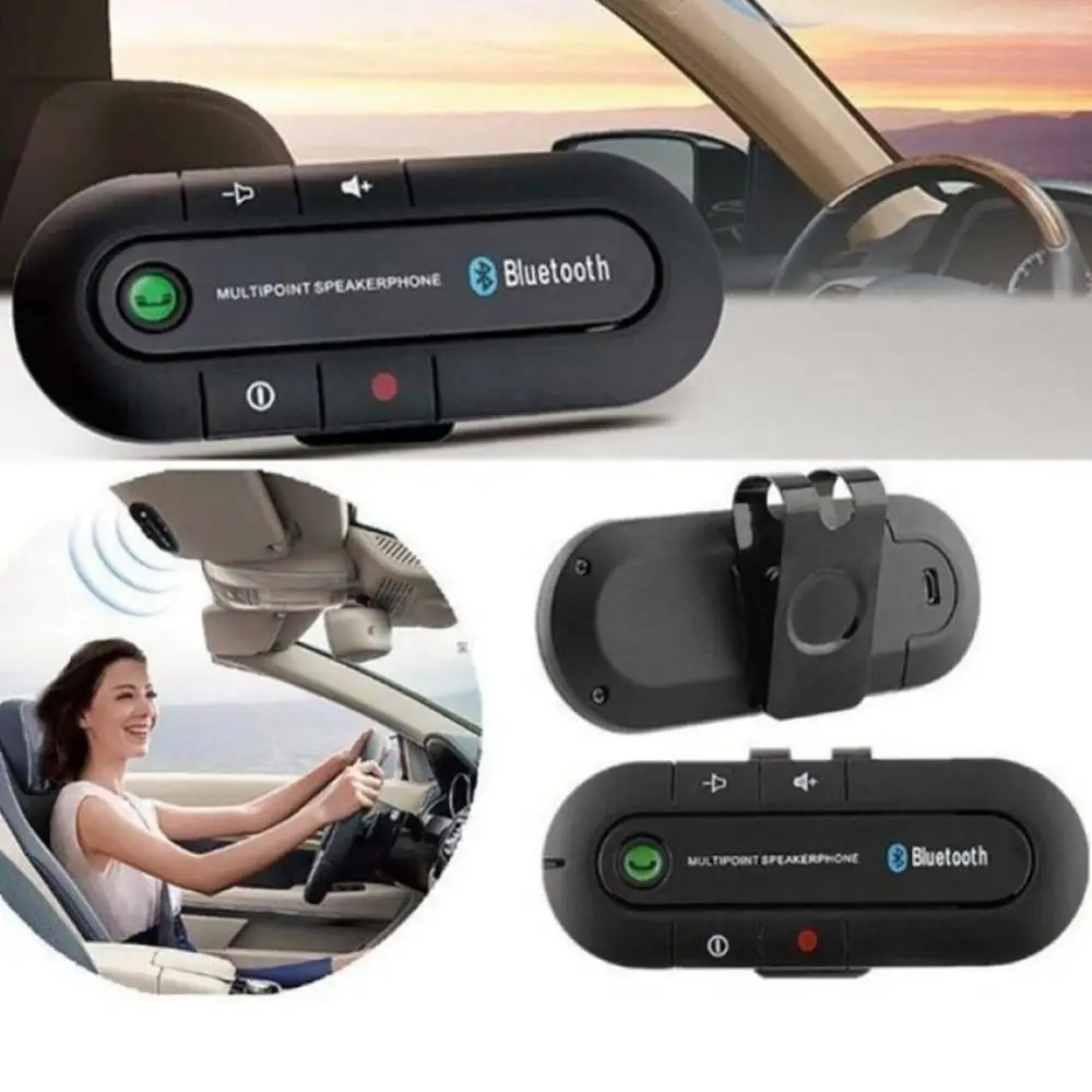 Перезаряжаемый Автомобильный Bluetooth беспроводной динамик телефон тонкий