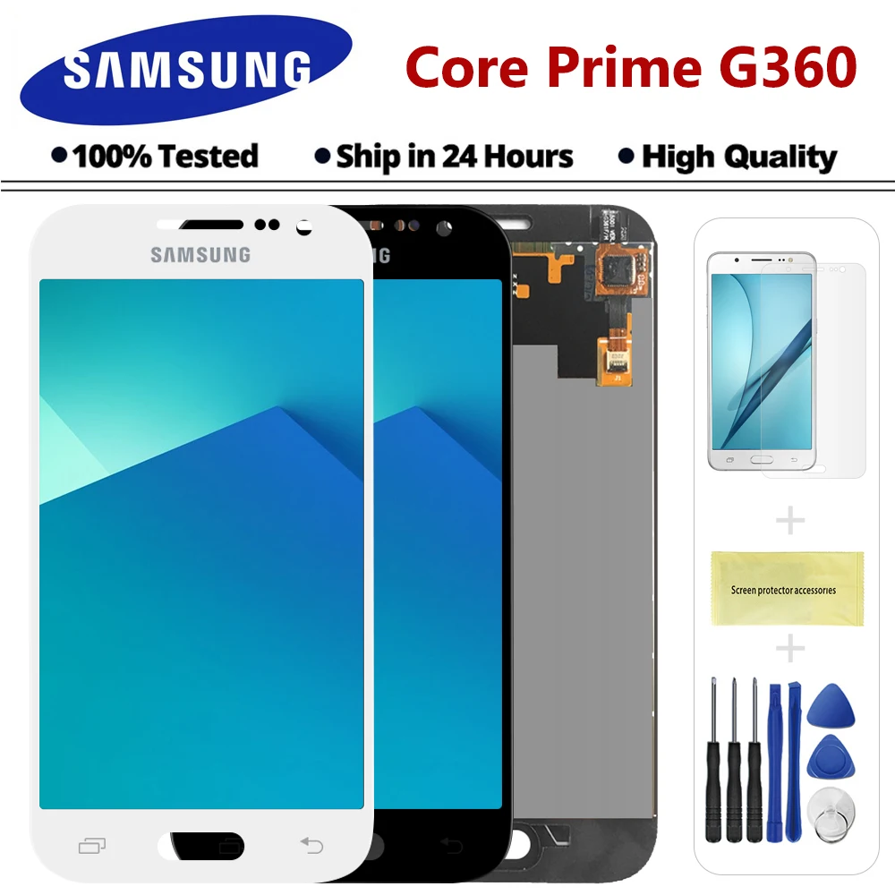 Дисплей 4 5 дюйма для Samsung Core Prime SM G360 G360F G360H ЖК дисплей сенсорный экран дигитайзер