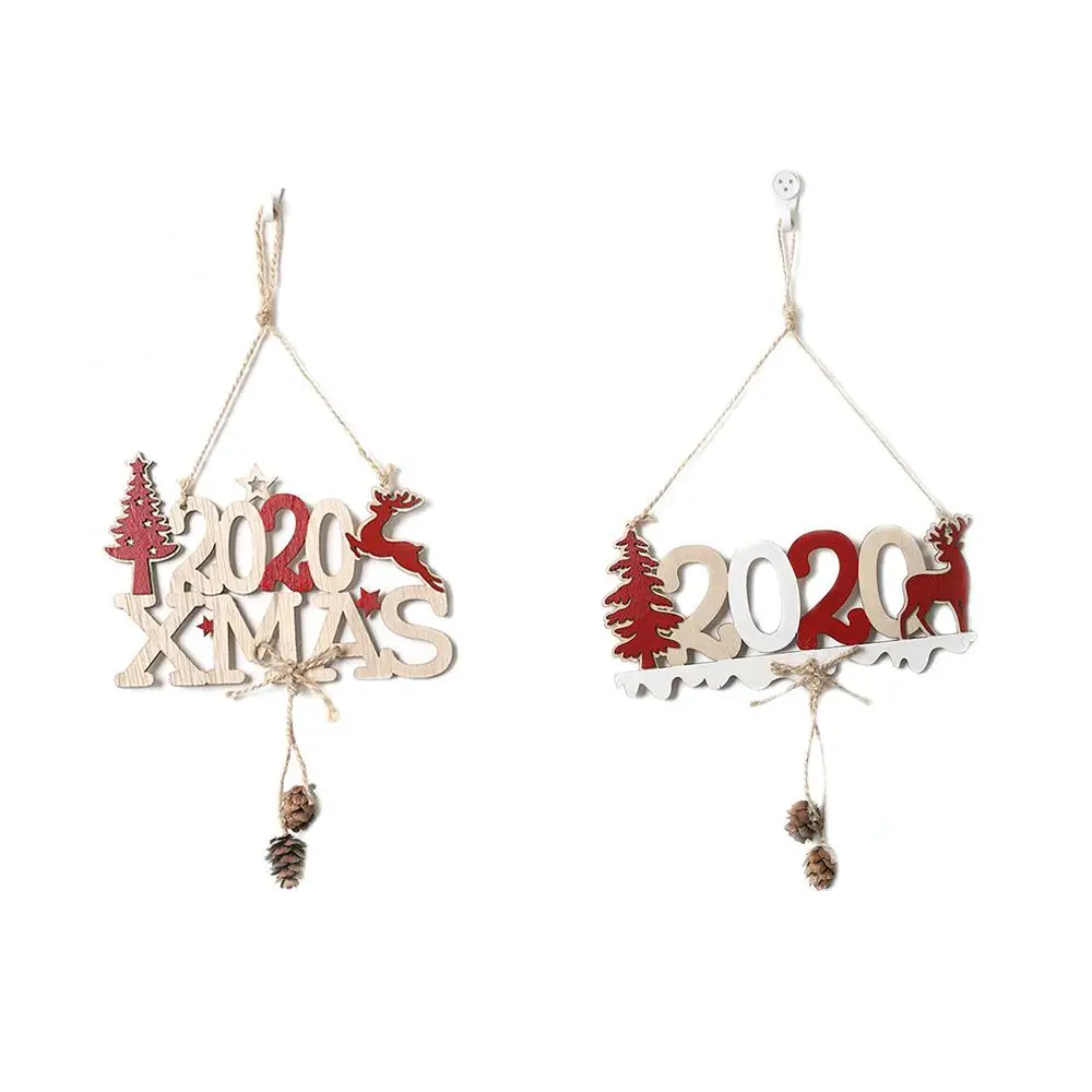 Новый креативный Деревянный винтажный деревенский Рождественский орнамент на
