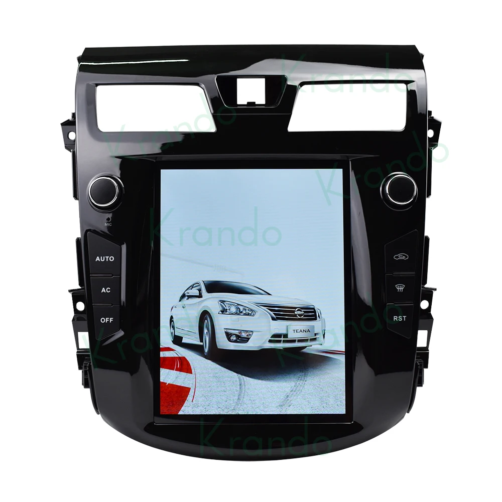 저렴한 Krando 안드로이드 9.0 4G 64G 10.4 테슬라 스타일 수직 자동차 라디오, 닛산 티아나 알티마 2013-2018 헤드 유닛 무선 카플레이