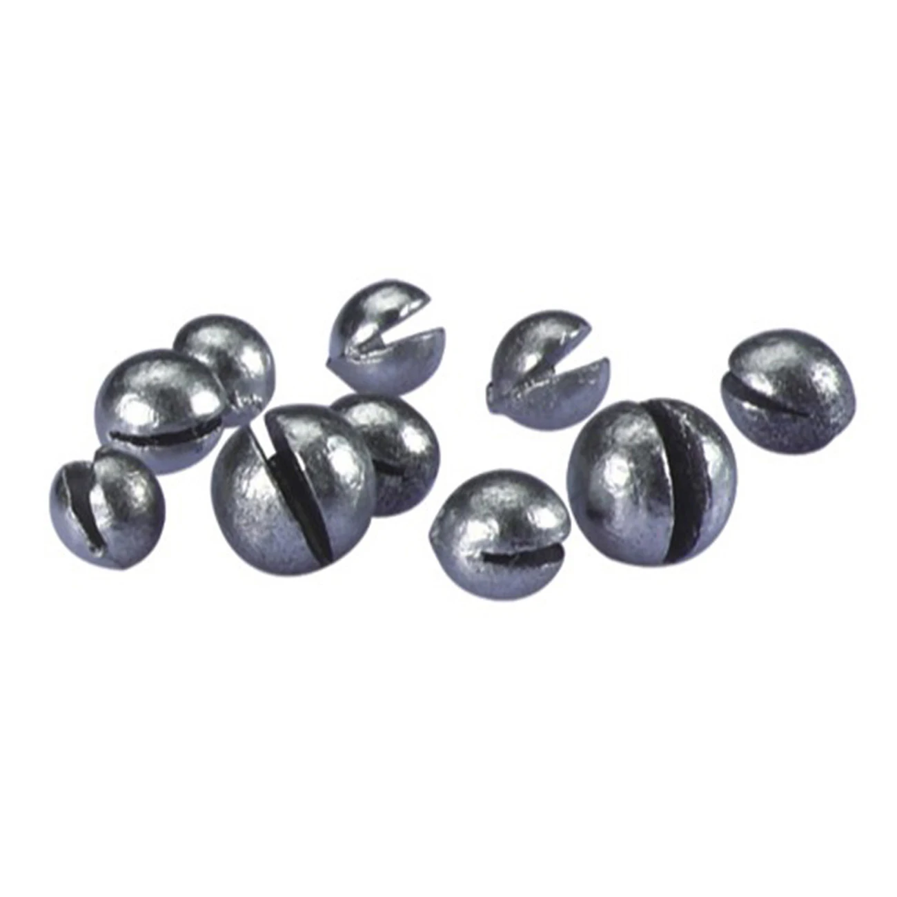 

205Pcs/106Pcs Open Bite Lead Set Lead Sinking Split Shots Fishing Sinkers Drop Biting Round Plumb Bob Auxiliary Fishing Tackle 5