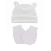 winter baby hat gloves set boy girl warm cotton kids beanies stuff children accessories newborn bonnet babies photography props