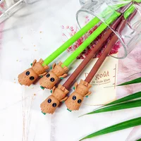 20pcs Lovely Cartoon Black Tree Man Neutral Pen Scarecrow Creative Students Stationery Wholesale Office Supplies Pens for School