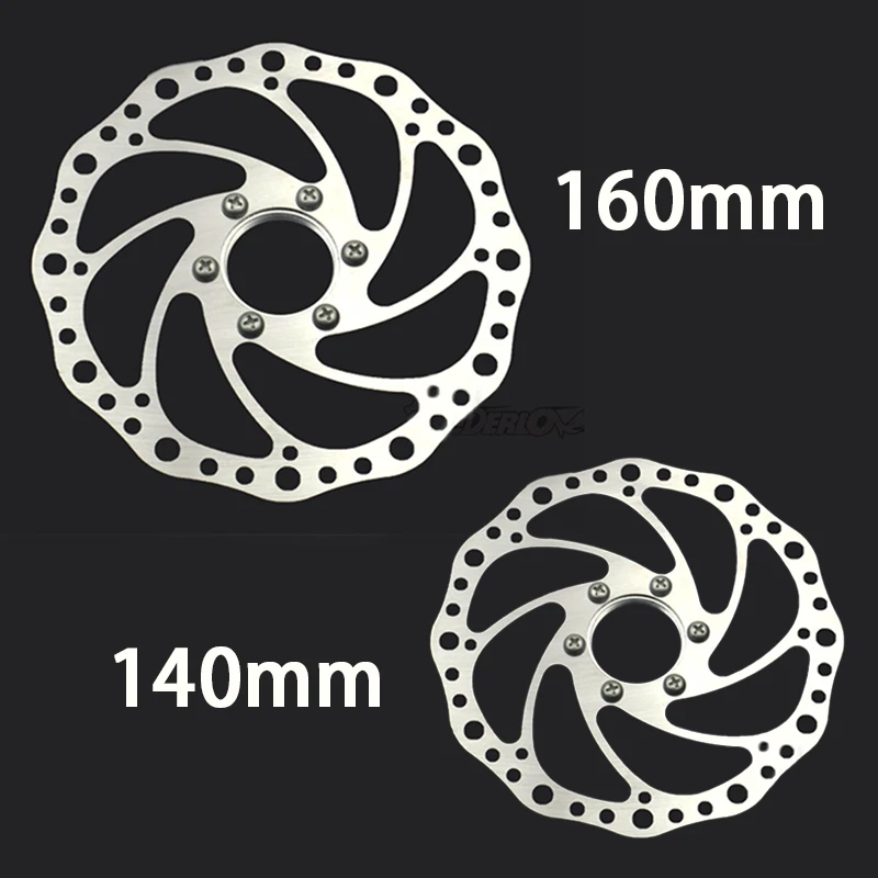 Велосипедные тормозные диски передние 160 мм и задние 140 для горного велосипеда