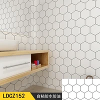 kitchen oil proof self adhesive cupboard stickers bathroom floor tiles waterproof wallpaper pvc vinyl mosaic pattern wall sticke