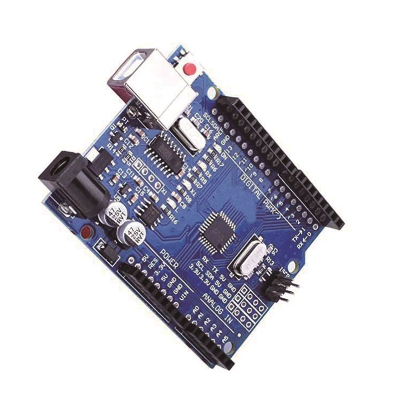 Фото Макетная плата UNO R3 ATmega328P CH340 CH340G для Arduino UNO R3 с прямым контактным разъемом №3