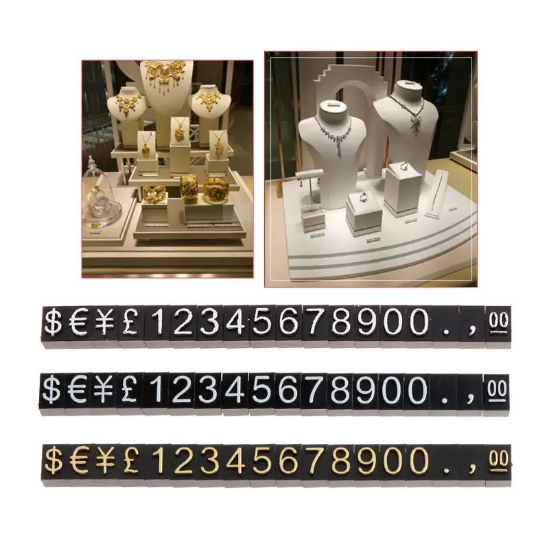 Ценник ювелирный магазин дисплей пятиугольник Пластиковые регулируемые