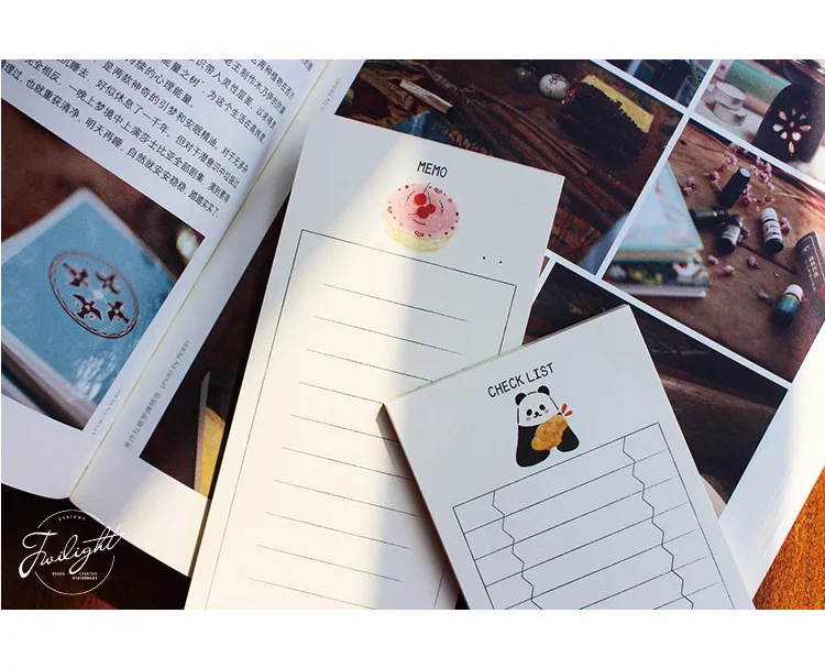 Милый элемент блокнот-стикер блокнот креативный планировщик Todo List Journal Note Pad моделирование Kawaii школьные принадлежности Bullet Journal