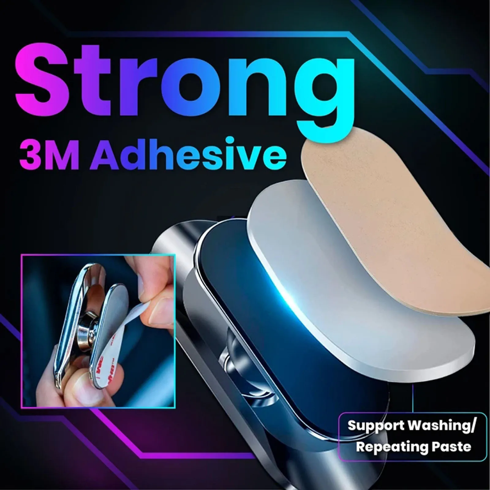 Универсальный магнитный гибкий автомобильный держатель для телефона с