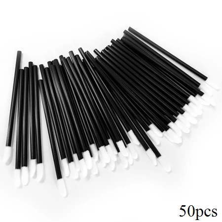 50pcs 50 шт. женские модные одноразовые кисточки для губ кисти палочки Аппликатор инструменты для нанесения макияжа Кисти для губ портативные косметические кисти - Цвет: 50pcs