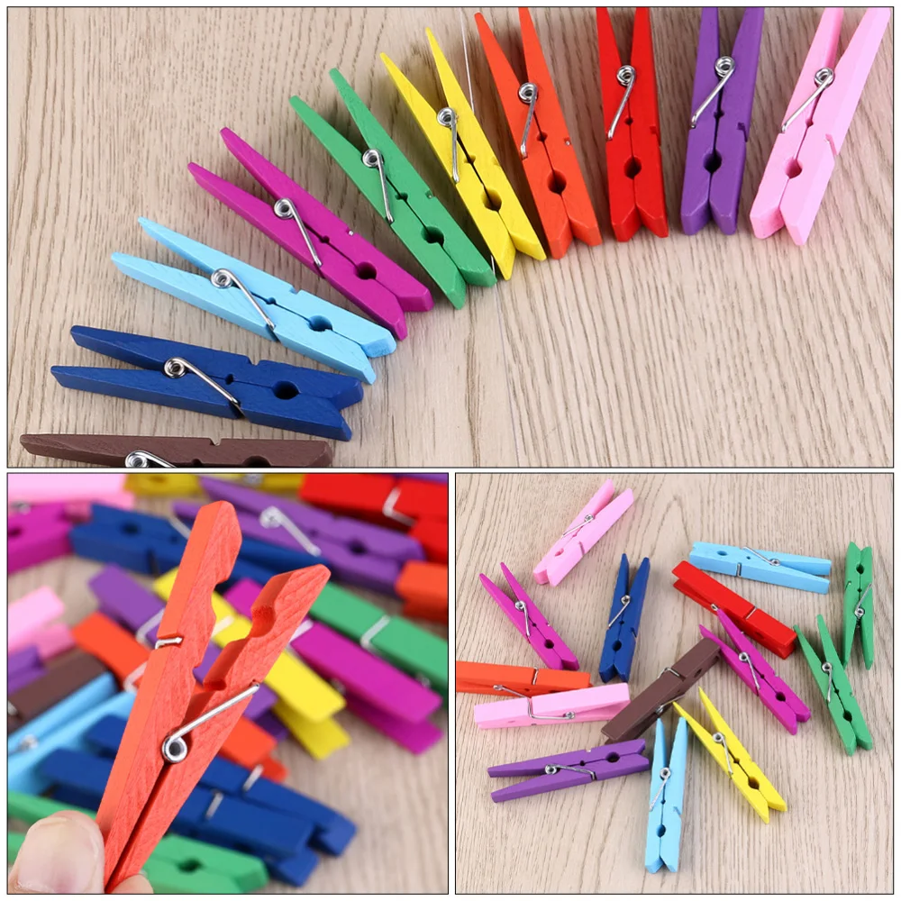 

50Pcs Practical Drying Clothes Pants Clip Windproof Non-slip Clothespin for Home