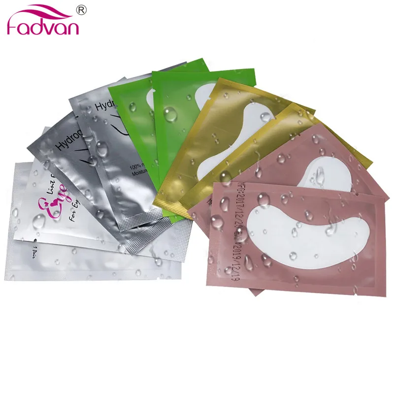 

Fadvan 50/100 Pairs/Lot Patches False Eye Lash Extension Under Eye Pads Lashes Stickers Patches MIX Set Lint Free Eye Tips Tools