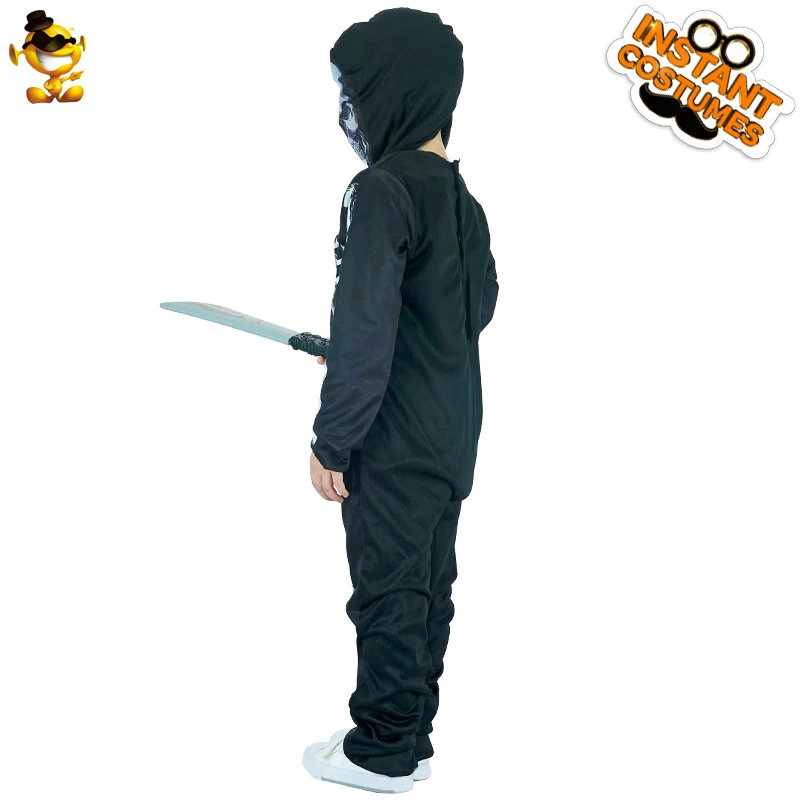 DSPLAY новый стиль костюм скелета мальчика с печатным капюшоном Детский ужас зомби