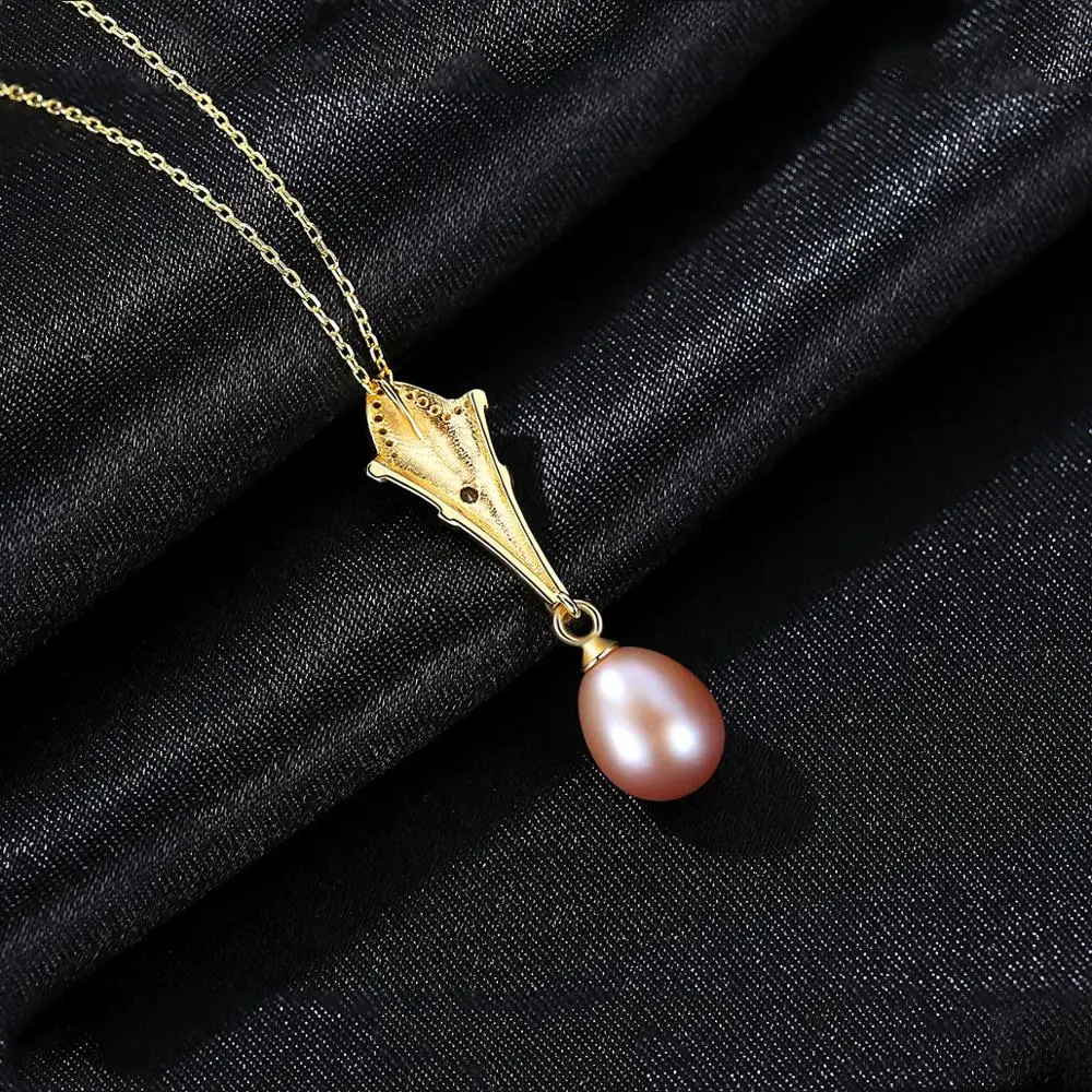 High Quality 925 Sterling Silver Pearl Necklace Fashion Natural Freshwater Pendant for Woman Mother Gifts | Украшения и