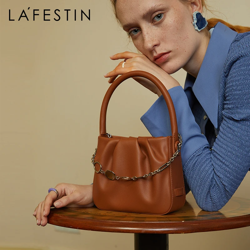 LA FESTIN Luxury Designer Handbag 2021 New Fashion Floral Small Square Bag Original Niche Single Shoulder Ladies Crossbody Purse