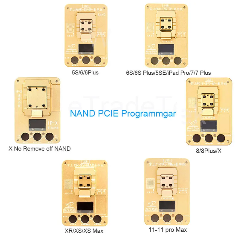 WL PCIE NAND программатор для телефона 11ProMax XR XS XSMAX X 8P 8 7P 6SP6 6P 5 Жесткий Диск записи и
