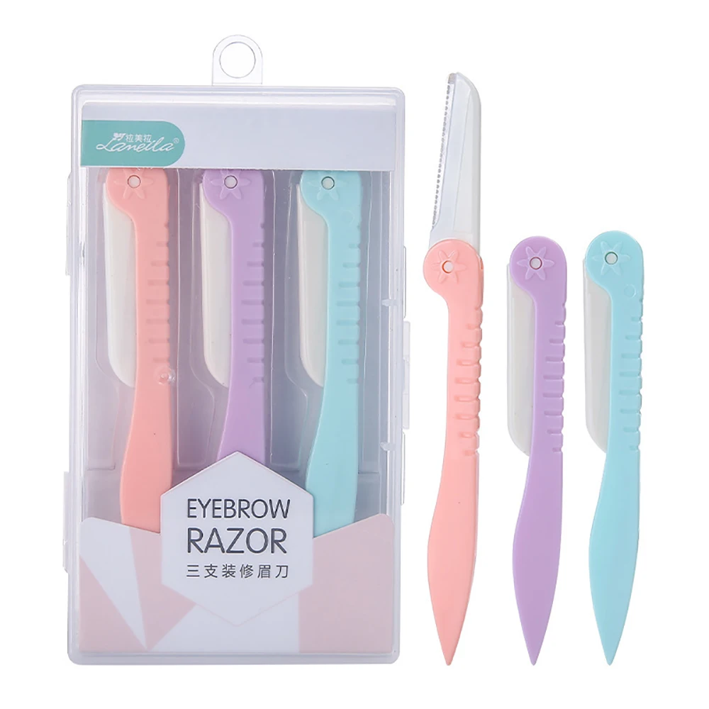 3 шт./компл. мини лопатки для бровей Триммер женщин средство удаления волос на