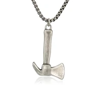 bofee axe hatchet necklace pendant viking hammer punk style 361l stainless steel charm metal chocker fashion jewelry gift unisex