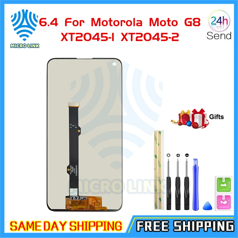 

LCD Display 6.4" For Motorola Moto G8 XT2045-1 XT2045-2 XT2045-5 Touch Screen Digitizer Assembly Replacement Parts