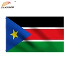 Флаг Южного Судана Flagnshow, суданский флаг 3 Х5 футов, 100% полиэстер, устойчивый к ультрафиолетовому излучению баннер