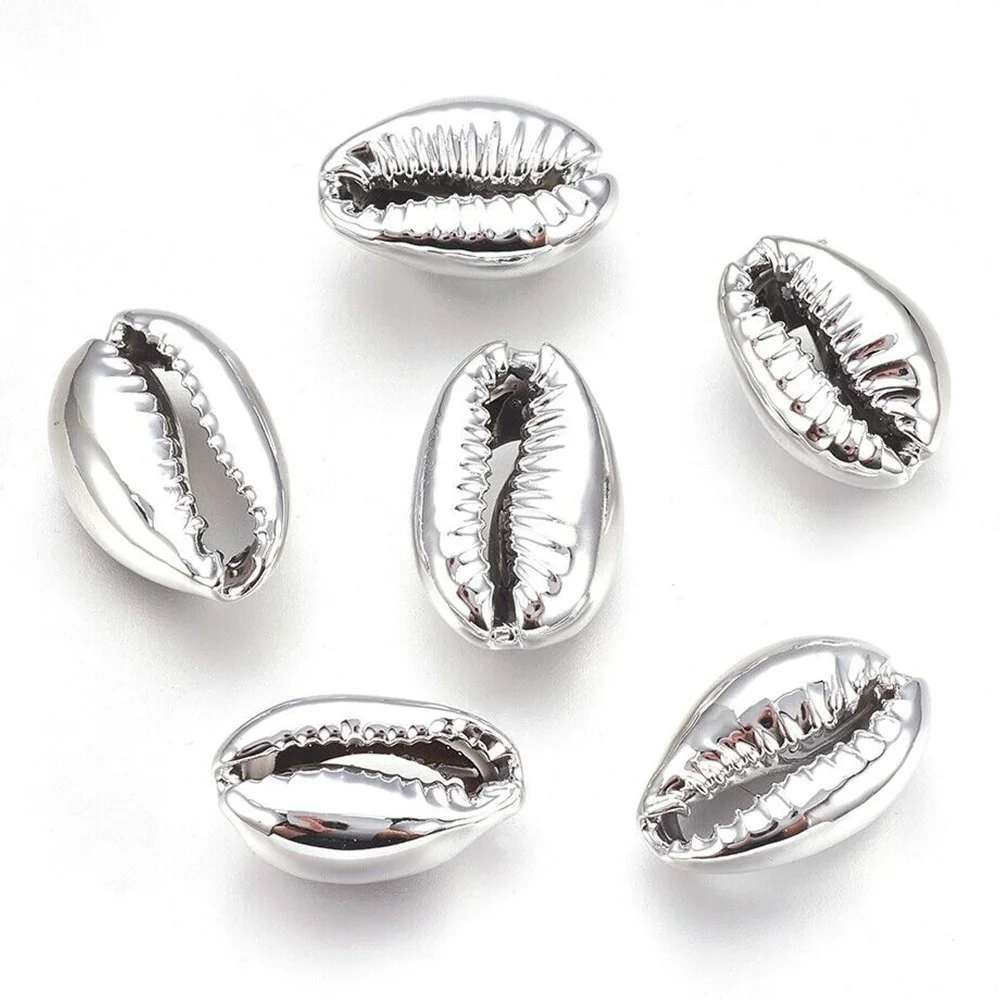 

25PCS Color Plating Non-porous Cutting Phnom Penh Shell Beads DIY Handmade Shell Jewelry Accessories