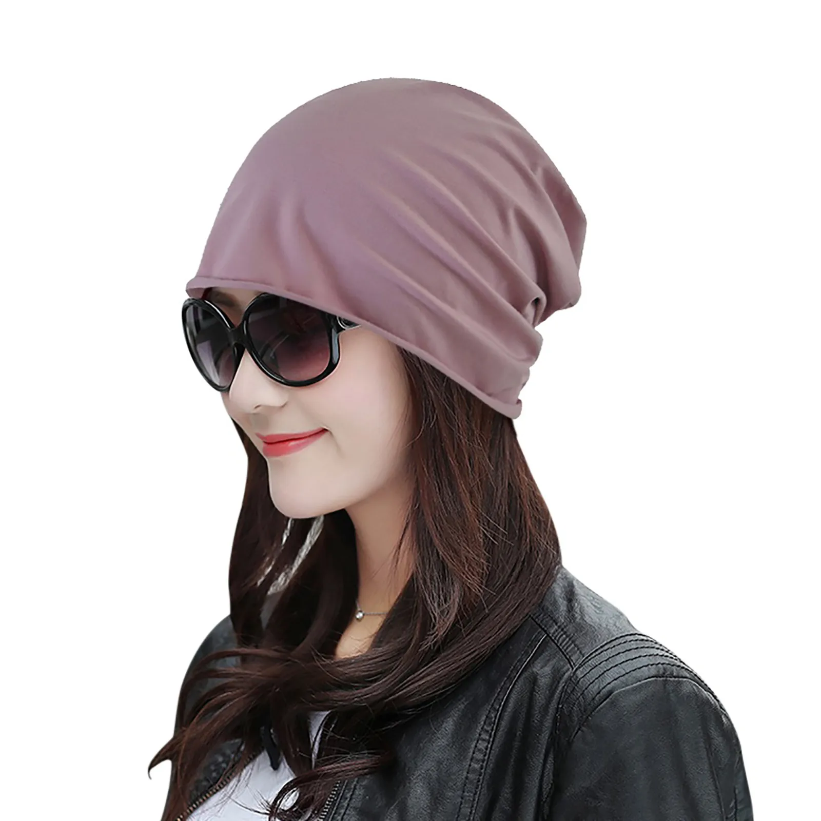 

Soft Chemo Cap Hair Loss Hat Satin Lining Sleep Beanie Hat Women Headwrap Muslim Turban New Fashion Head Wear Hair Accessories