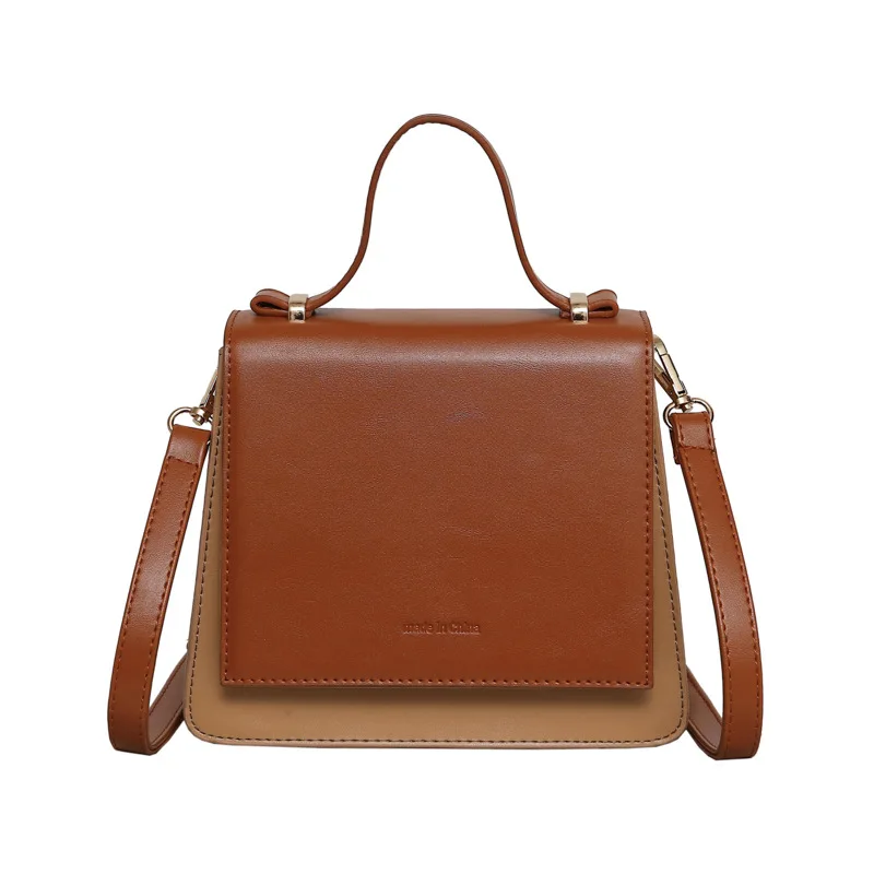 

High-quality Retro Ladies One-shoulder Handbag 2021 New Hit Color Small Square Bag Fashion Female Bag Korean Messenger Bag
