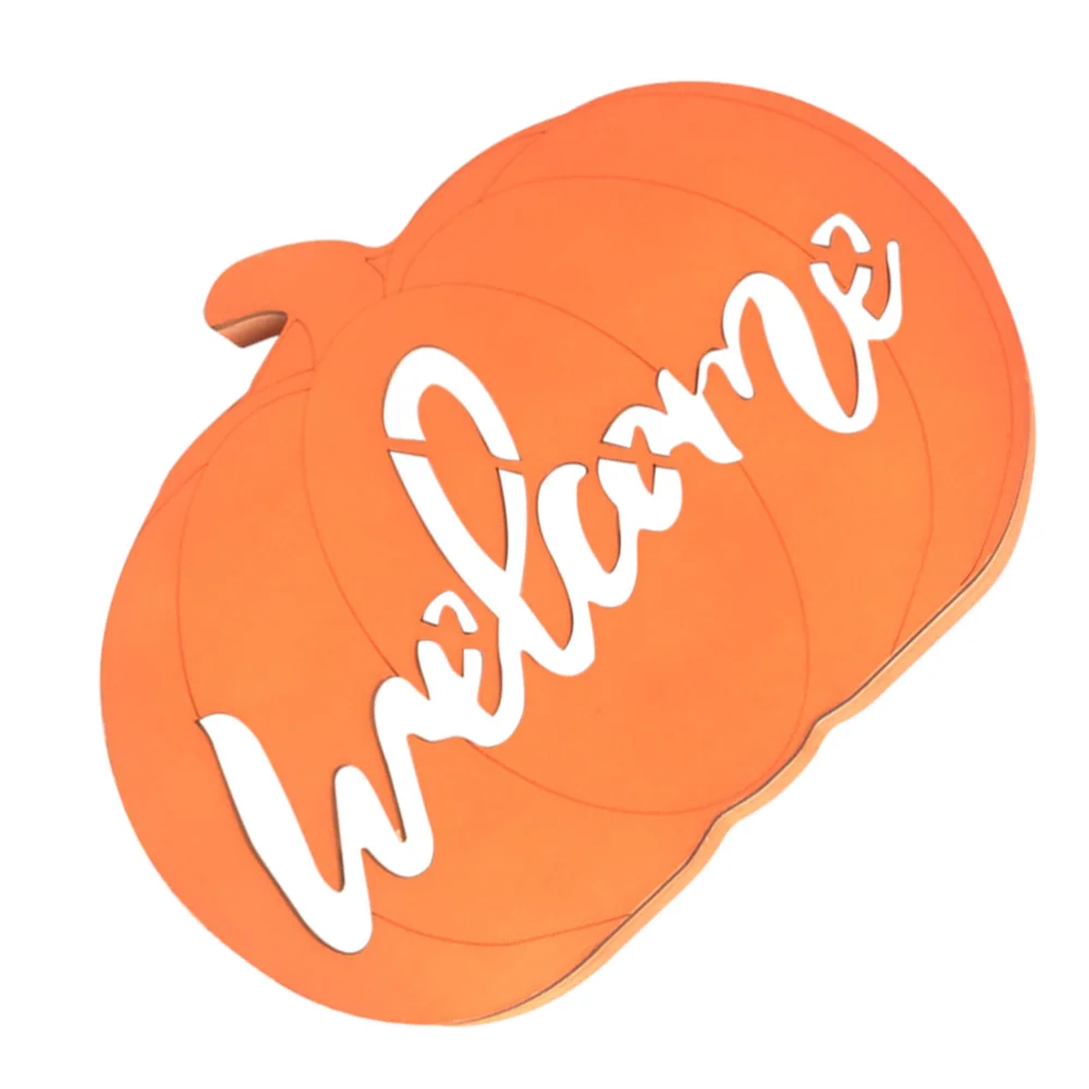 

Подвесной дверной знак, Забавный настенный знак, деревянные украшения в виде тыквы